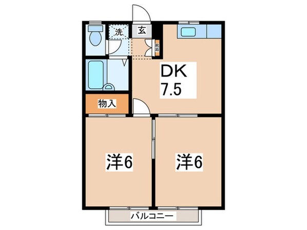 メゾンリエ－ルⅢの物件間取画像